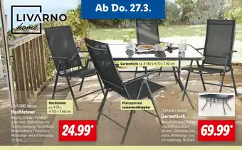 Lidl Livarno home hochlehner oder gartentisch Angebot