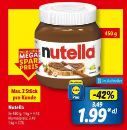 Lidl Nutella nutella Angebot