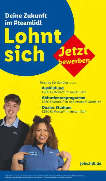 Lidl Lidl deine zukunft im #teamlidl Angebot