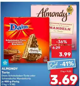 Kaufland Almondy daim schokoladen-torte oder schwedische mandeltorte Angebot