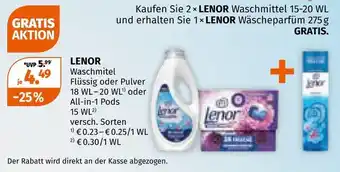 Müller Lenor waschmittel Angebot