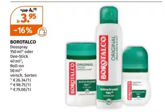 Müller Borotalco deodorant Angebot