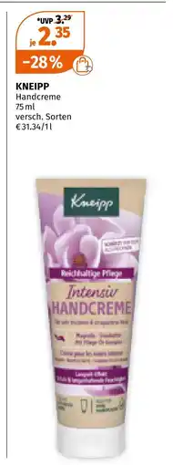 Müller Kneipp handcreme Angebot