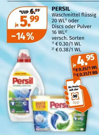 Müller Persil waschmittel Angebot