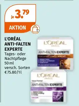 Müller L'oréal anti-falten experte Angebot