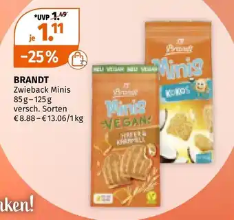 Müller Brandt zwieback minis Angebot