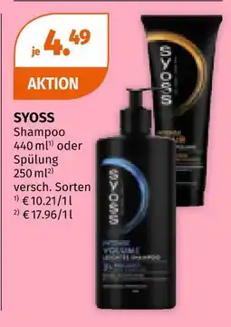 Müller Syoss shampoo oder spülung Angebot