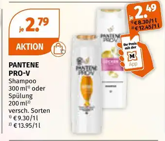 Müller Pantene pro-v shampoo oder spülung Angebot