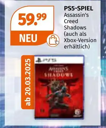 Müller Ps5-spiel assassin's creed shadows Angebot