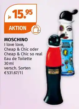 Müller Moschino i love love, cheap & chic oder cheap & chic so real eau de toilette Angebot