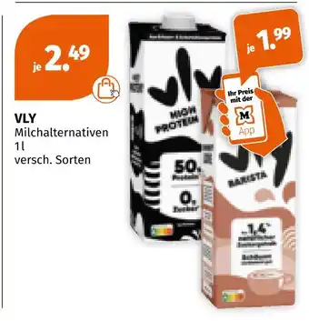 Müller Vly milchalternativen Angebot