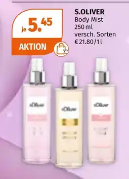 Müller S.oliver body mist Angebot