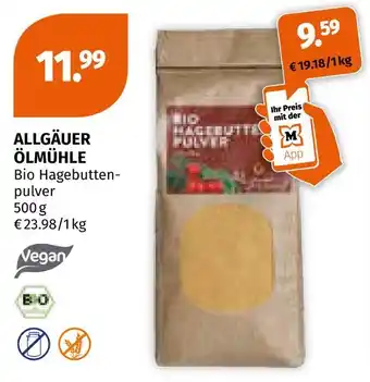 Müller Allgäuer ölmühle bio hagebuttenpulver Angebot