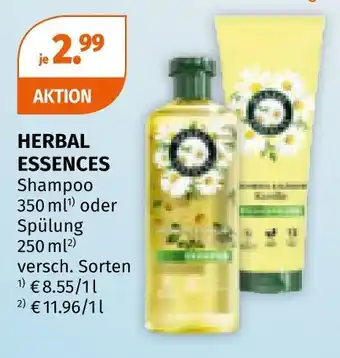 Müller Herbal essences shampoo oder spülung Angebot