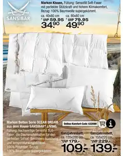 Ostermann Sansibar living marken betten serie ocean dream Angebot