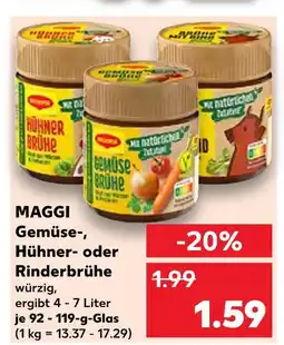 Kaufland Maggi gemüse-, hühner- oder rinderbrühe Angebot