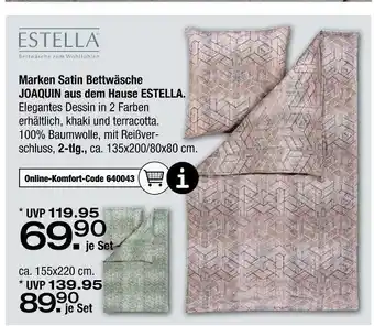 Ostermann Estella marken satin bettwäsche joaquin Angebot