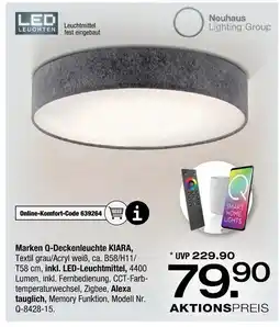 Ostermann Neuhaus lighting group, led marken q-deckenleuchte kiara Angebot