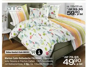 Ostermann Janine marken satin bettwäsche palermo Angebot