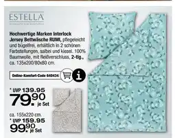 Ostermann Estella hochwertige marken interlock jersey bettwäsche rumi Angebot