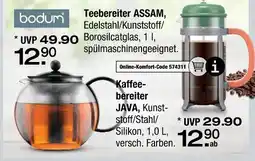 Ostermann Bodum teebereiter assam oder kaffeebereiter java Angebot