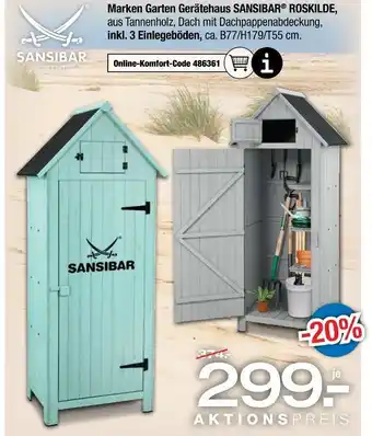 Ostermann Sansibar marken garten gerätehaus roskilde Angebot