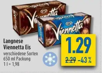 diska Langnese Viennetta Eis 650ml Angebot