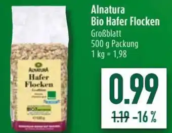 diska Alnatura Bio Hafer Flocken 500g Angebot