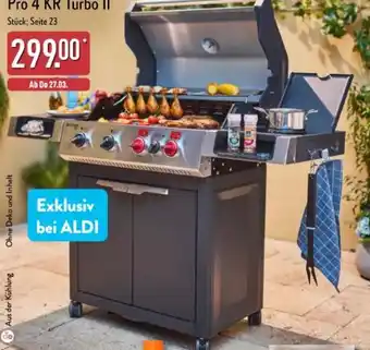 Aldi Nord Enders Gasgrill Boston Pro 4 KR Turbo II Angebot