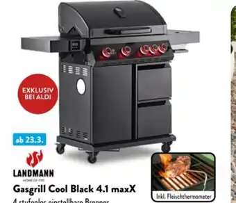 Aldi Nord Landmann Gasgrill Cool Black 4.1 maxX Angebot