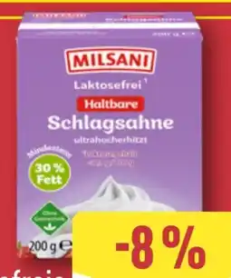 Aldi Nord Milsani Laktosefreie H-Sahne Angebot