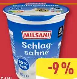 Aldi Nord Milsani Schlagsahne Angebot