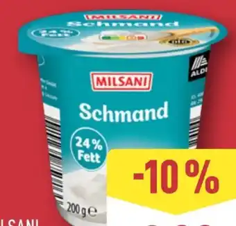 Aldi Nord Milsani Schmand Angebot