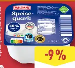 Aldi Nord Milsani Speisequark Angebot