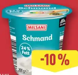 Aldi Nord Milsani Schmand Angebot