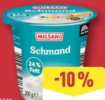 Aldi Nord Milsani Schmand Angebot