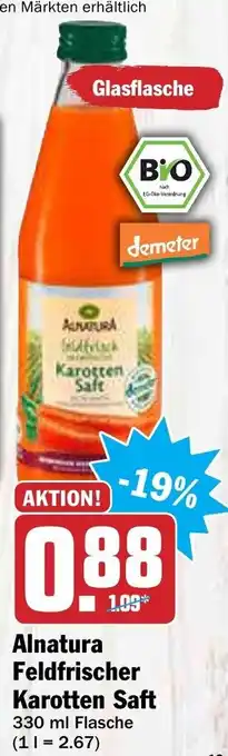 AEZ Alnatura Feldfrischer Karotten Saft 330ml Angebot