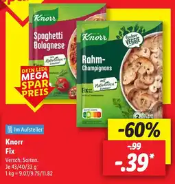 Lidl Knorr Fix Angebot