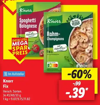 Lidl Knorr Fix Angebot