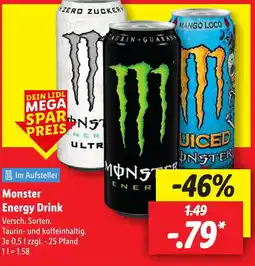 Lidl MONSTER Energy Drink Angebot