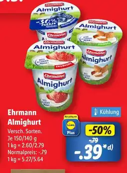 Lidl Ehrmann Almighurt Angebot