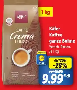 Lidl Käfer Kaffee ganze Bohne Angebot