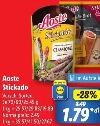 Lidl Aoste Stickado Angebot