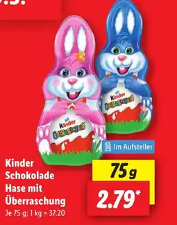 Lidl Kinder Schokolade Hase mit Überraschung Angebot