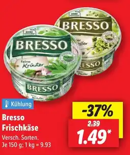 Lidl Bresso Frischkäse Angebot