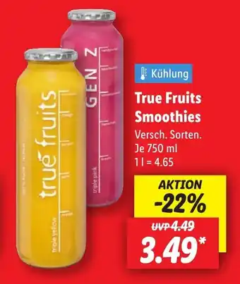 Lidl True Fruits Smoothies Angebot