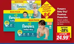 Lidl Pampers Baby-Dry/ Premium Protection Angebot