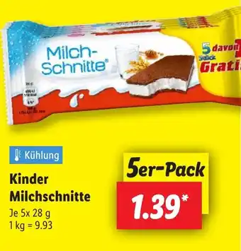 Lidl Kinder Milchschnitte Angebot