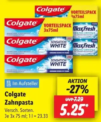 Lidl Colgate Zahnpasta Angebot