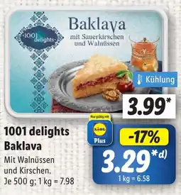 Lidl 1001 delights Baklava Angebot